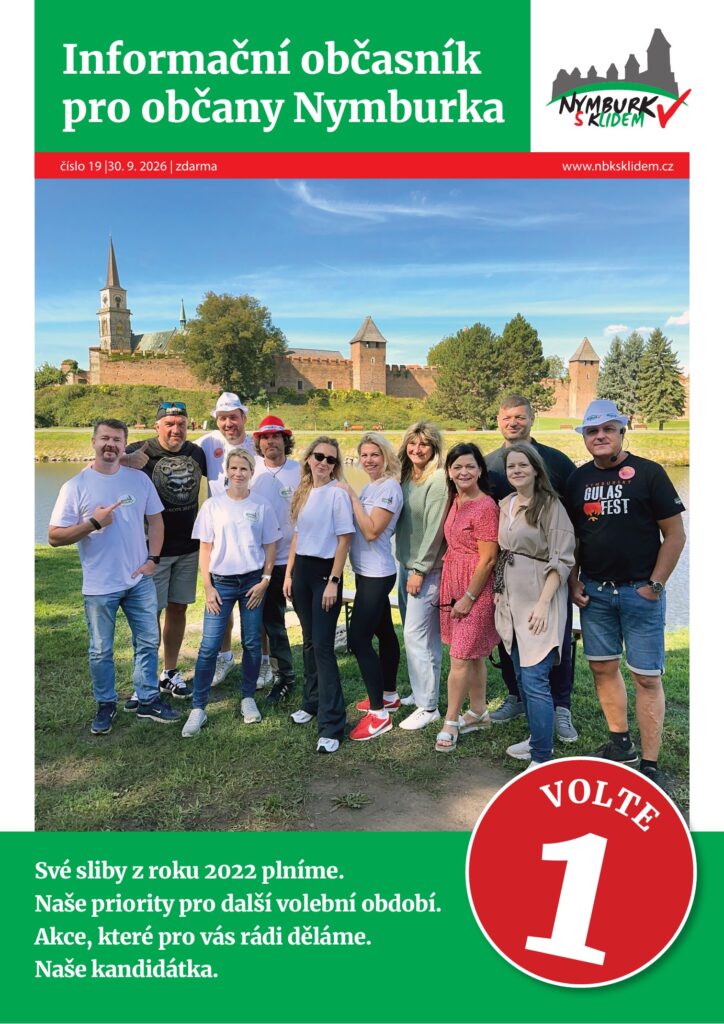 Obálka občasníku Nymburk s klidem, číslo 19
